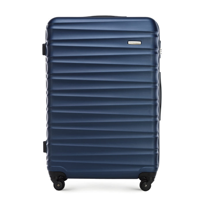WITTCHEN Reisekoffer Rollkoffer Trolley Grosser Koffer Handgepäck Hartschale aus ABS mit 4 Spinner-R