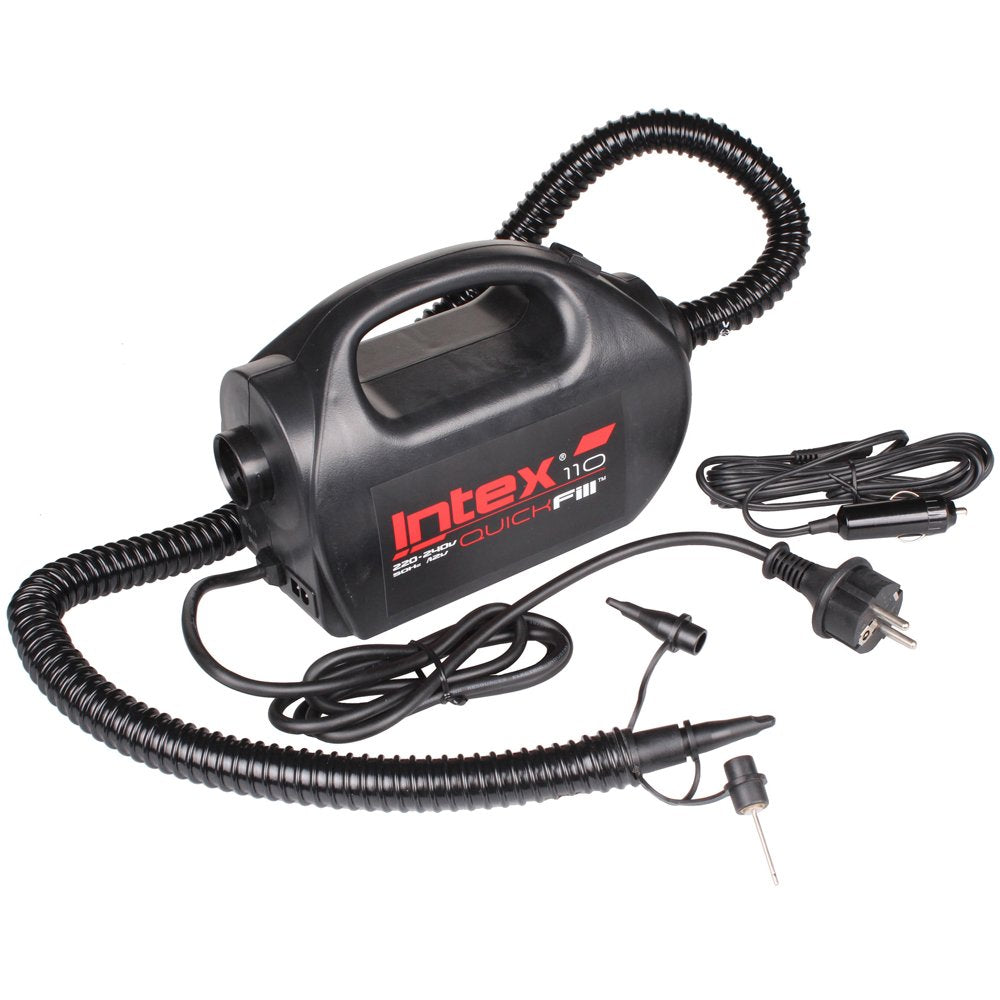 Quick Fill Pump 230V/12V, 2 Geschwindigkeiten, Anschlusskabel für Zigarettenanzünder oder