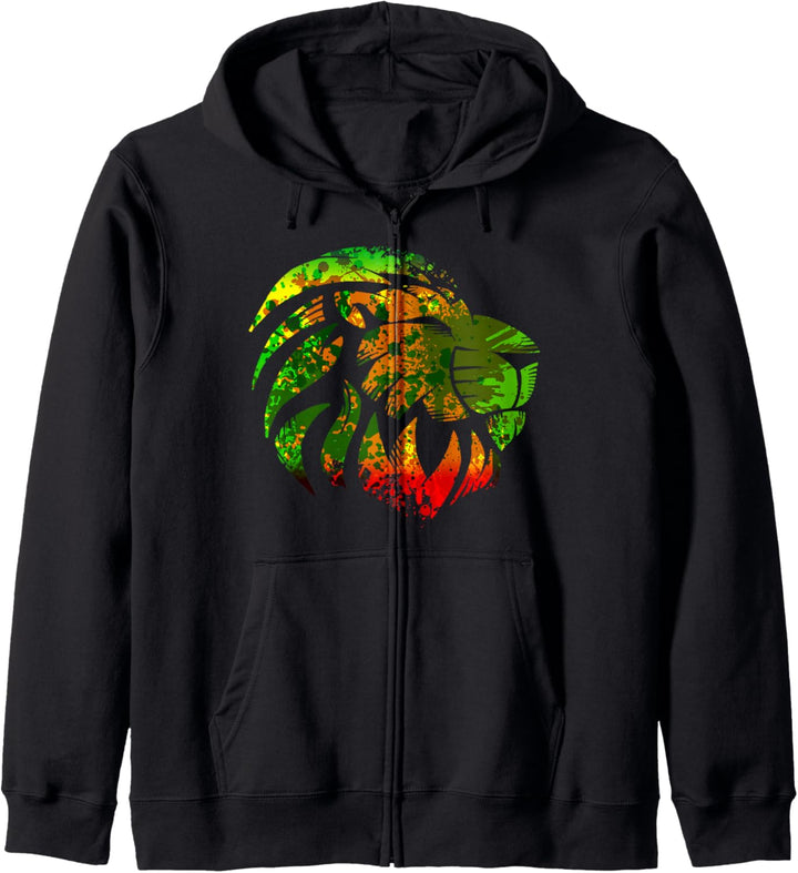 Rastafarian Rasta Reggae Löwe Äthiopischer Rasta Löwe Kapuzenjacke