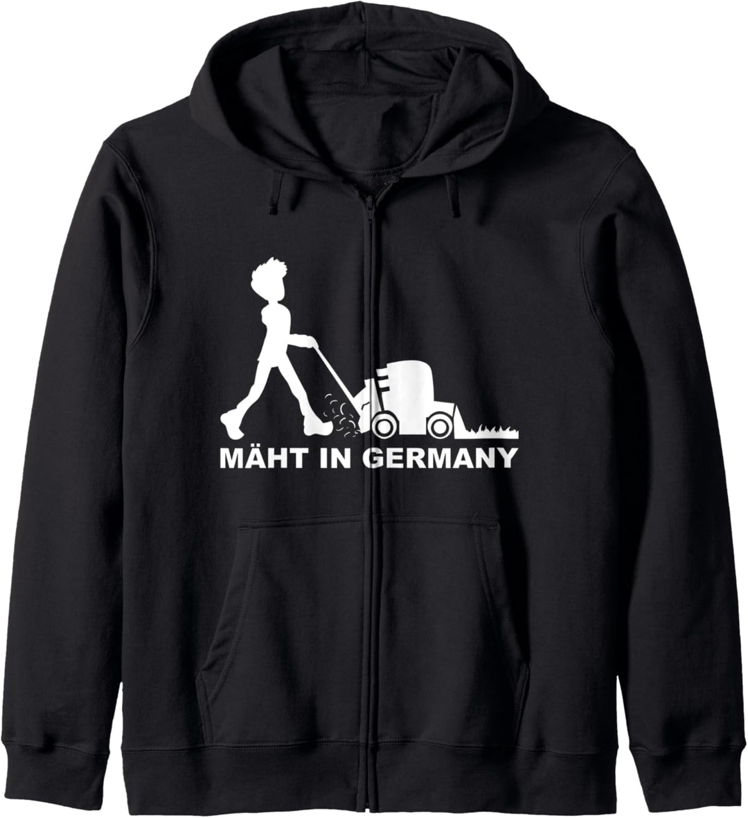 MÄHT IN GERMANY Rasenmäher Rasenmähen Gärtner Garten Rasen Kapuzenjacke