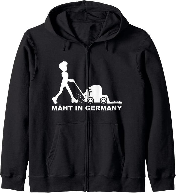 MÄHT IN GERMANY Rasenmäher Rasenmähen Gärtner Garten Rasen Kapuzenjacke