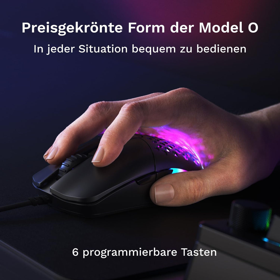 Glorious Model O Eternal ultraleichte RGB-Gaming-Maus – Kabelgebunden – nur 55 g – benutzerdef. RGB-