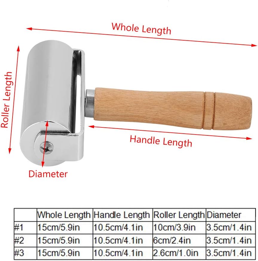 HEEPDD Lederhandwerk Kleber Laminierwerkzeug, Leder Roller Werkzeug Solide High Carbon Steel Leather
