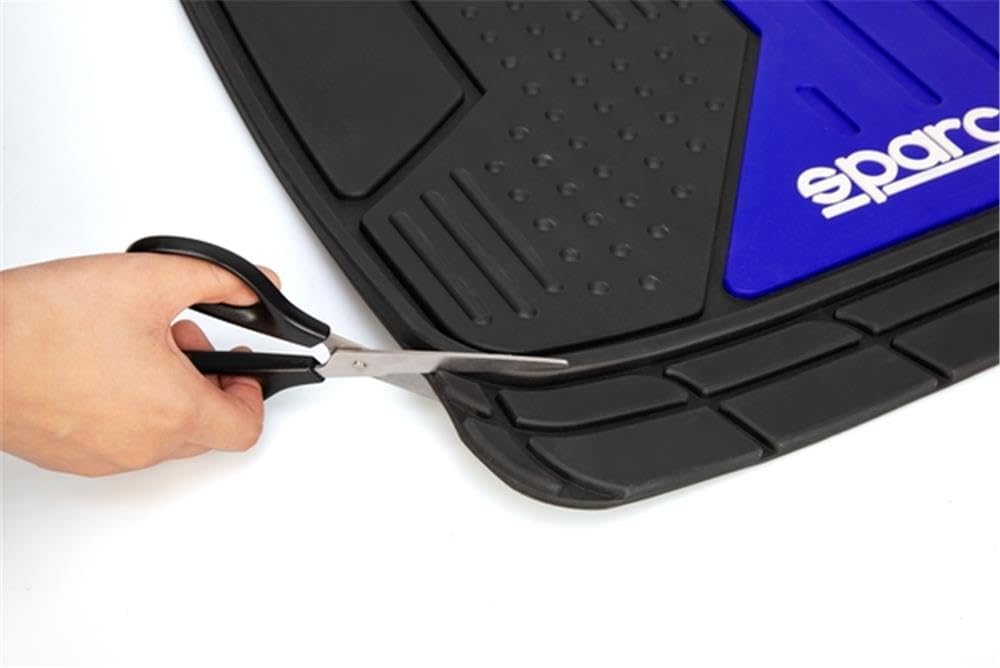Sparco Teppichboden F511 Schwarz/Blau PVC PVC F511 BLAU, PVC F511 BLAU