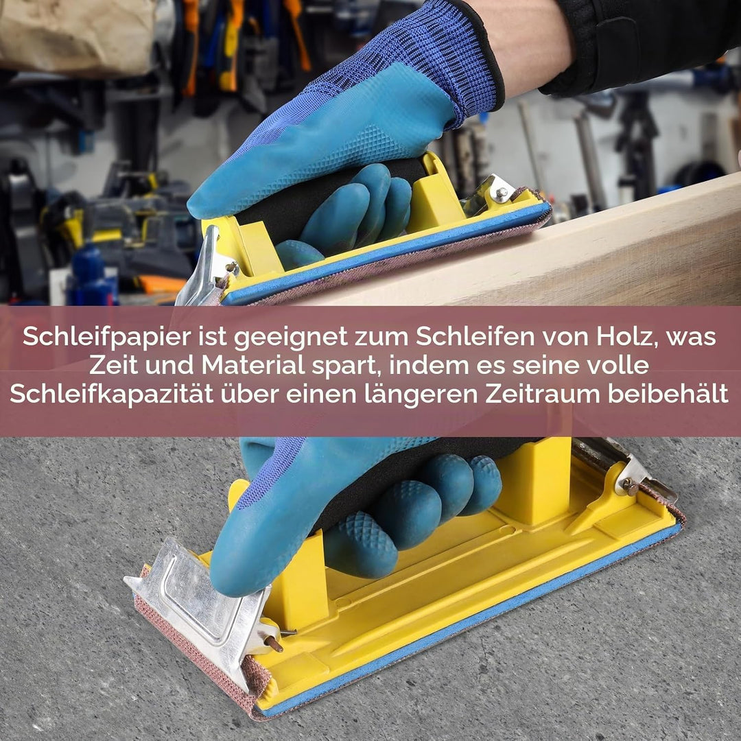 Sruhrak Netz Schleifstreifen 80 x 230mm，25 Stück Profi-Schleifgitter mit P180 Körnung, für Handschli