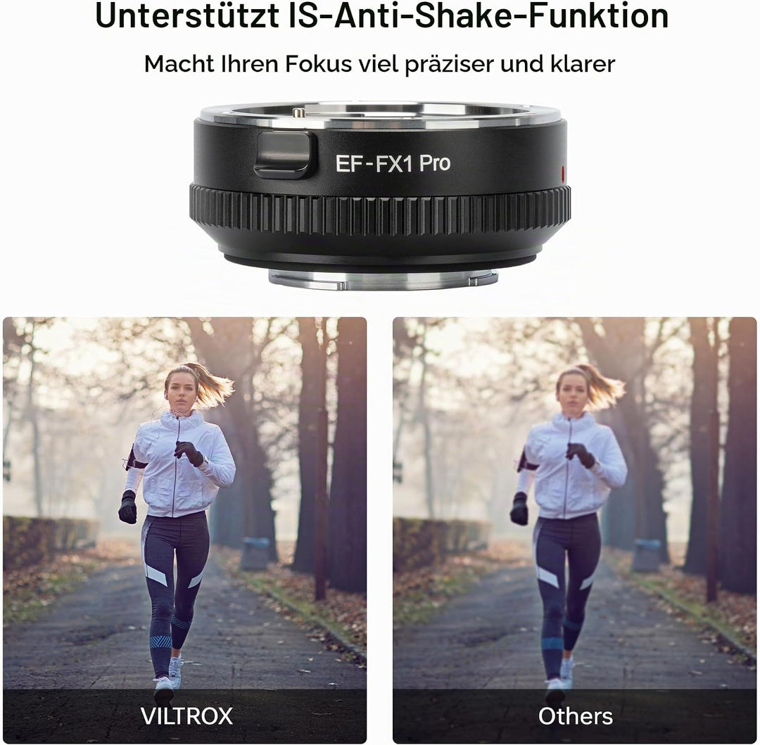 VILTROX EF-FX1 Pro Autofokus Objektivadapter Objektiv Konverter mit Blendensteuerung Kompatibel mit