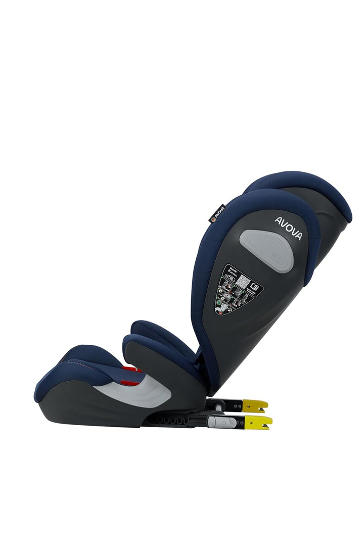 AVOVA Sora-Fix (River Blue), der Folgesitz geeignet von 100 bis 150 cm, 4 bis 12 Jahre, mit Isofix,