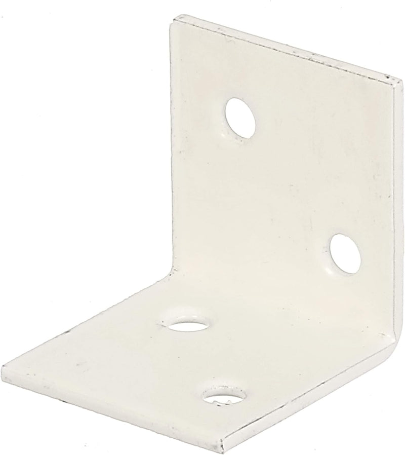 Alberts 847517 Breitwinkel | weiss kunststoffbeschichtet | 30 x 30 x 30 mm | 50er Set 30 x 30 x 30 m