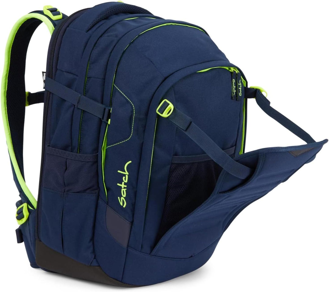 satch Unisex Kinder Match Schulrucksack match (1er Pack) Einheitsgrösse Toxic Yellow - Dunkelblau, E