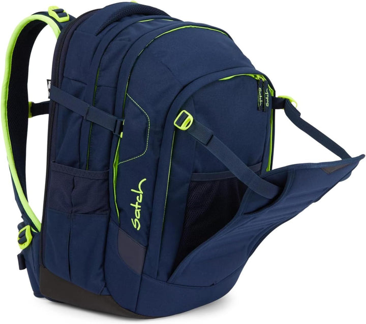 satch Unisex Kinder Match Schulrucksack match (1er Pack) Einheitsgrösse Toxic Yellow - Dunkelblau, E