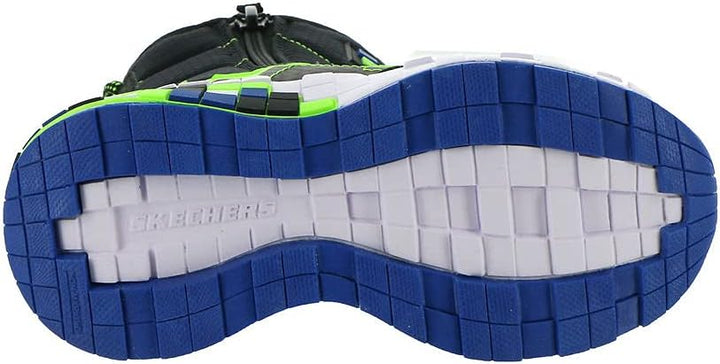 Skechers Jungen 402198l Bblm Stiefelette 43 EU Black Textile Synthetic Blue Lime Trim, 43 EU Black T