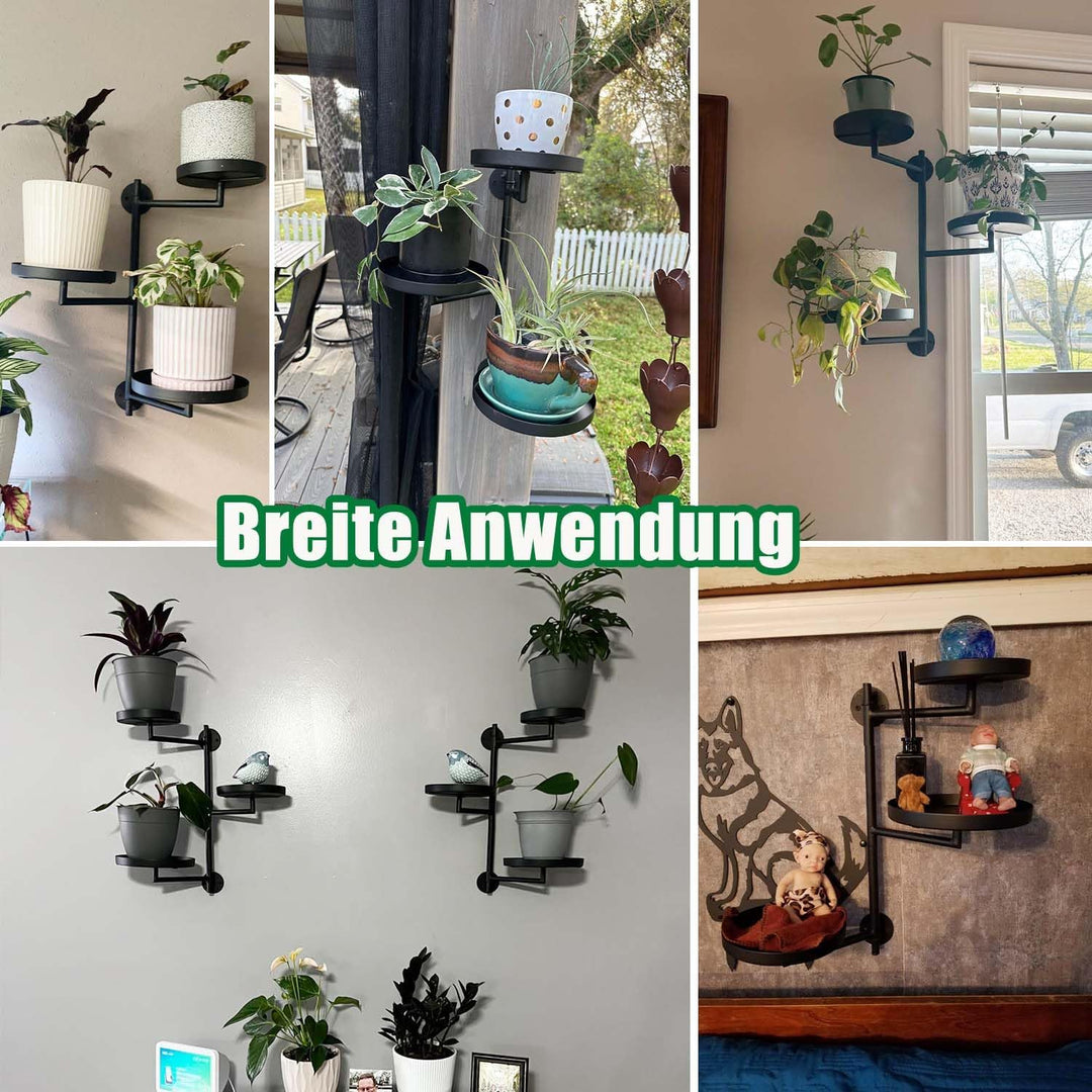 3 Etagen Drehbare Pflanzenregale Fenster Blumenständer Metall, Blumenregal Pflanzenständer Blumentre