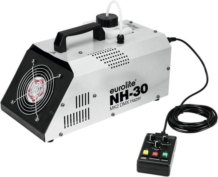 Eurolite NH-30 MK2 DMX Dunstnebelmaschine | Extrem kompakte, starke Maschine (720 W) mit Timer, Funk
