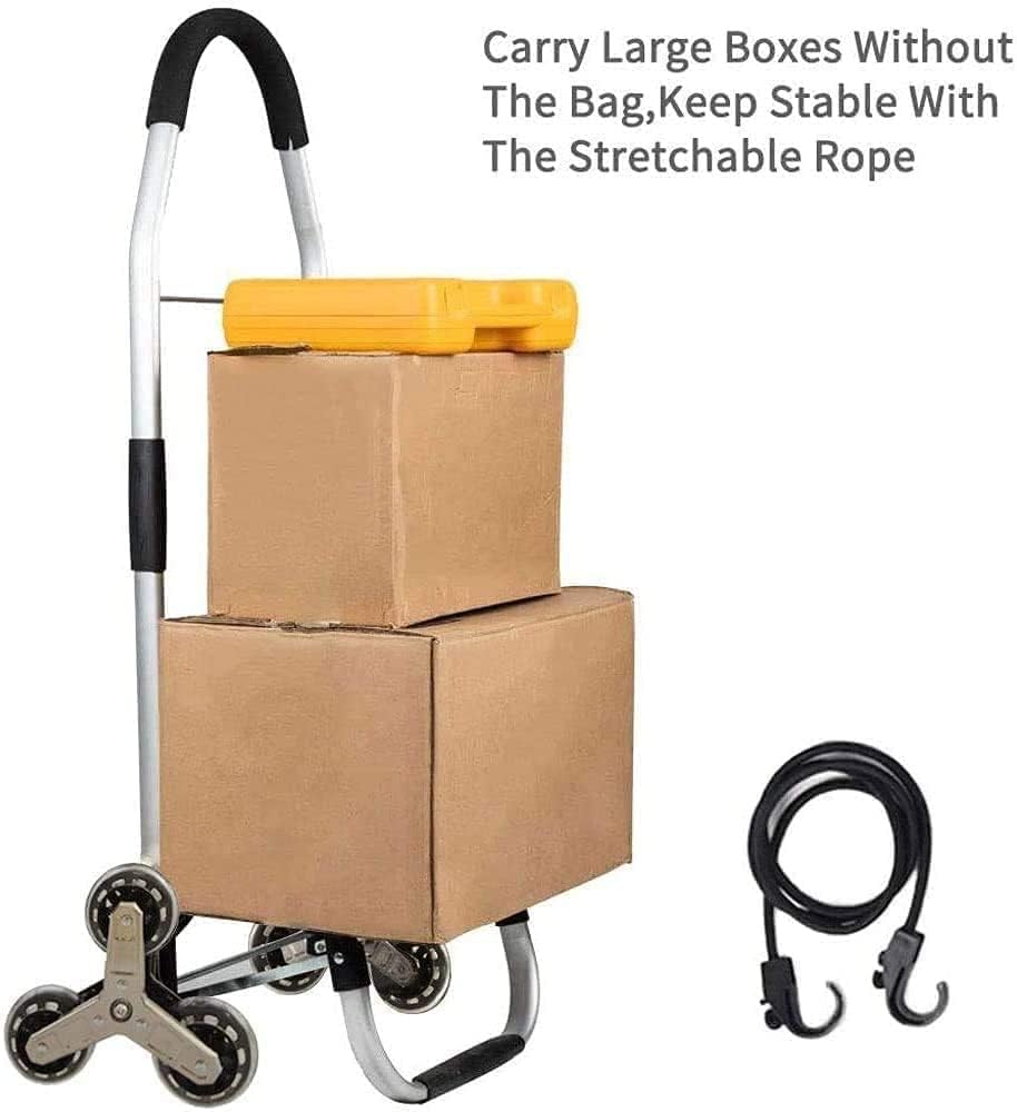 HOMCENT klappbar Einkaufstrolley grosse Kapazität abnehmbare Tasche Treppensteigen Installation einf