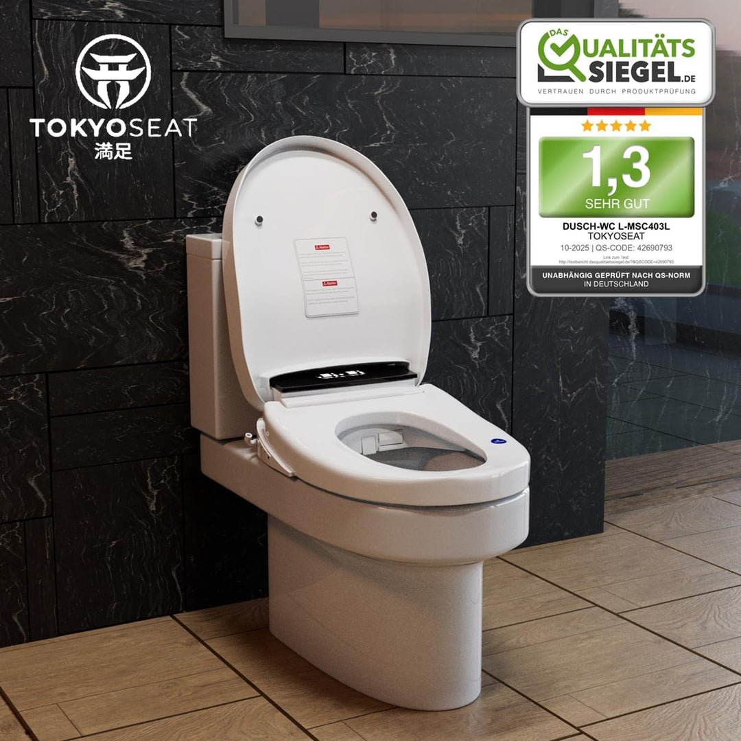 Japanische Toilette, Dusch WC Aufsatz – Smart Toilet mit Bidet, beheizbarer Toilettenbrille, Trocknu