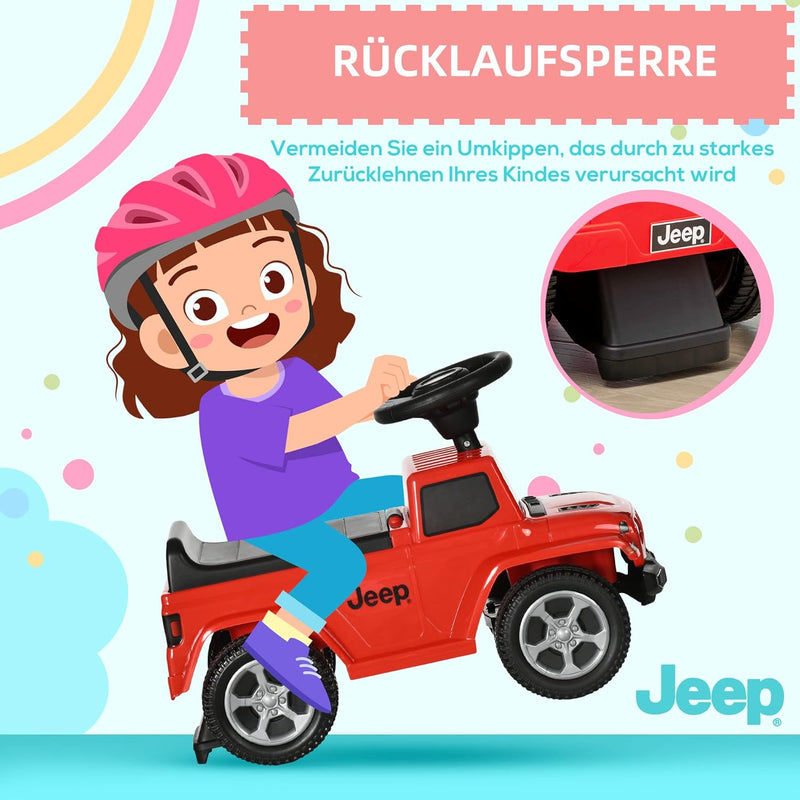 AIYAPLAY Rutschauto, Rutscherfahrzeug mit Hupe und Stauraum, Kinderfahrzeug, Kinderauto mit Kippschu