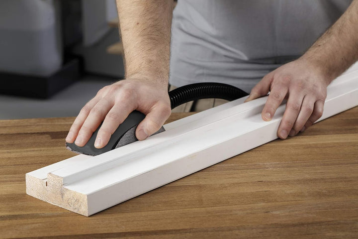 Mirka Roundy Handschleifblock mit Klett und Absaugung / Schleifklotz für Ø 150mm Klett Schleifscheib