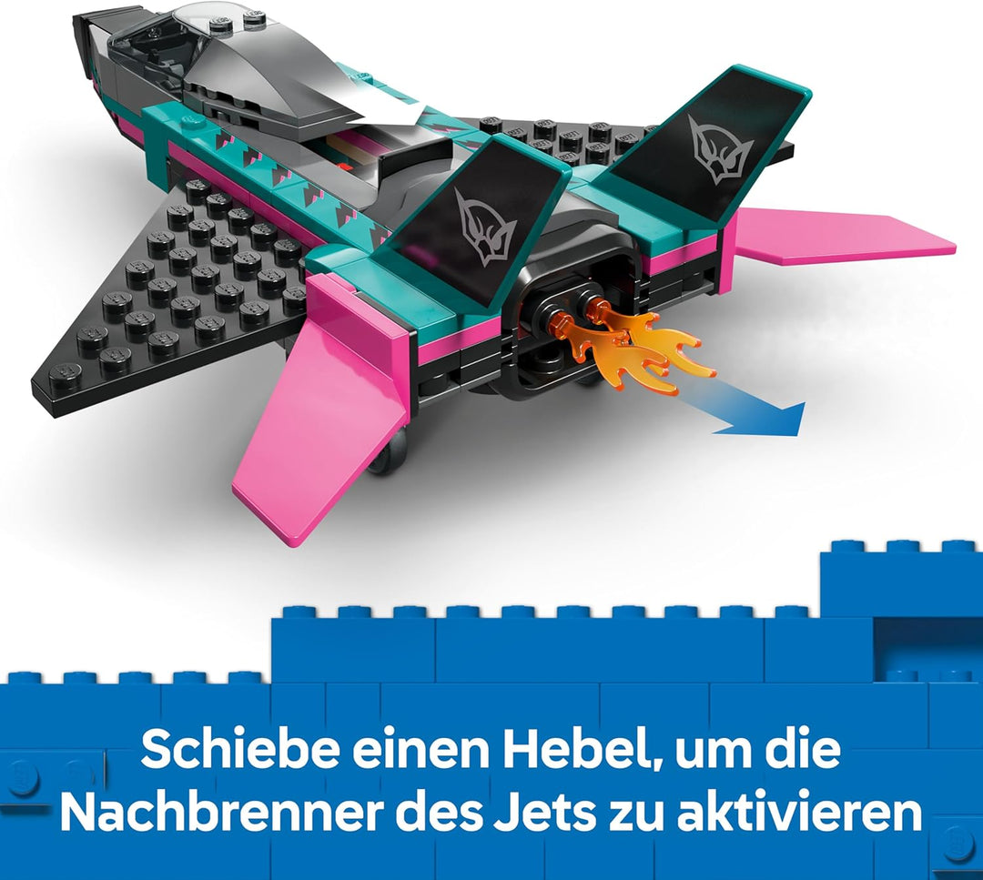 LEGO City Düsenflieger vs. Rennauto - Spielzeug Set mit Flugzeug, Supersportwagen und Pilot und Fahr