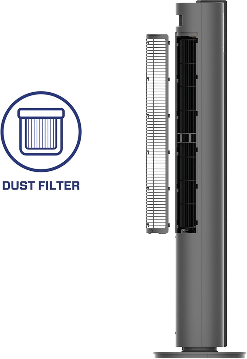 Clean Air Optima CA-407G Smart - Luxus Turmventilator - Luftdurchsatz bis 500m³/h - Oszillation 90º