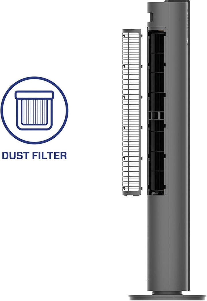 Clean Air Optima CA-407G Smart - Luxus Turmventilator - Luftdurchsatz bis 500m³/h - Oszillation 90º