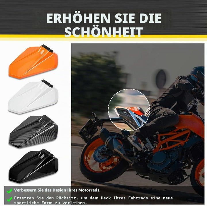 Motorrad-Soziussitzabdeckung für den Soziussitz, harter ABS-Motorverkleidung, Heckabschnitt für K.T.