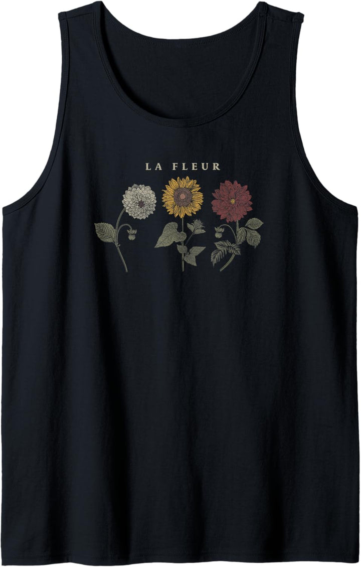 Trendy La Fleur Wildflowers Front & Back Tank Top