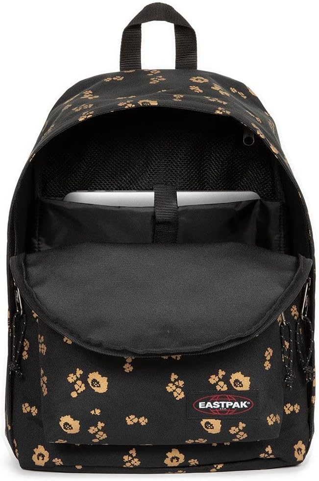 Eastpak OUT OF OFFICE Rucksack, 44 cm, 27 L, Flower Shine Black (Schwarz), Flower Shine Black