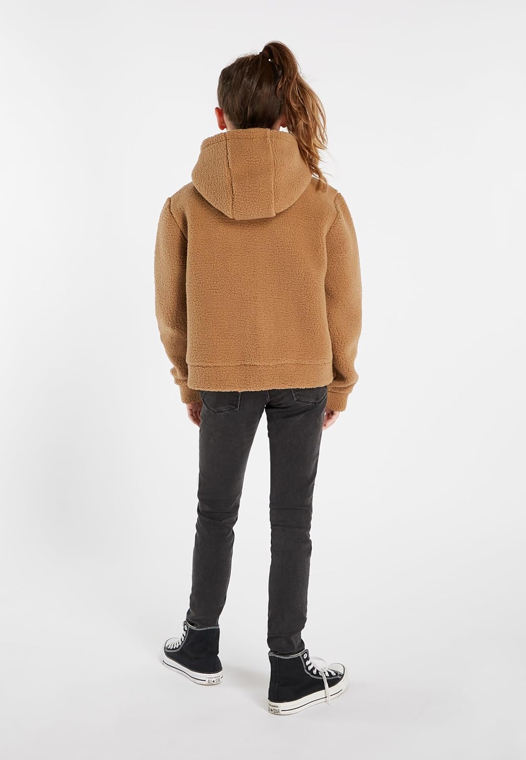 Protest Girls Kapuzenpullover Mit Durchgehendem Reissverschluss PRTMICKY JR 152 Fudge Camel, 152 Fud