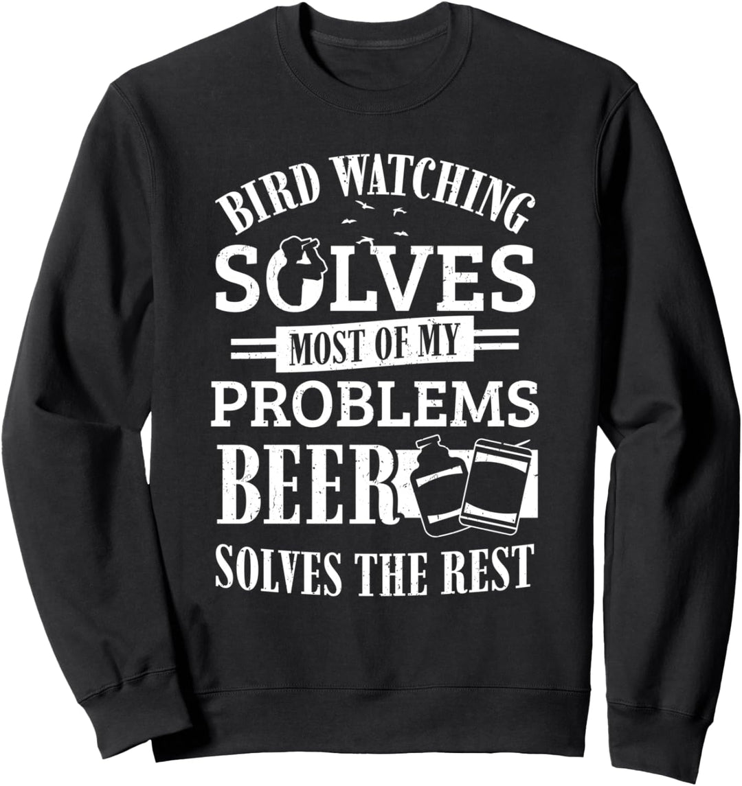 Lustige Vogelbeobachtung Vogelbeobachter Ornithologie Herren Sweatshirt
