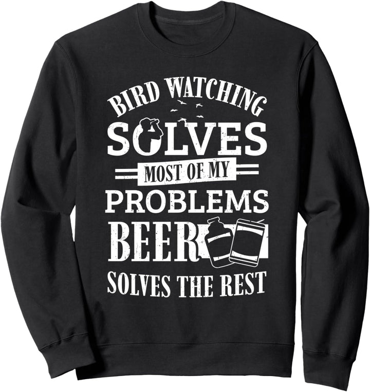 Lustige Vogelbeobachtung Vogelbeobachter Ornithologie Herren Sweatshirt