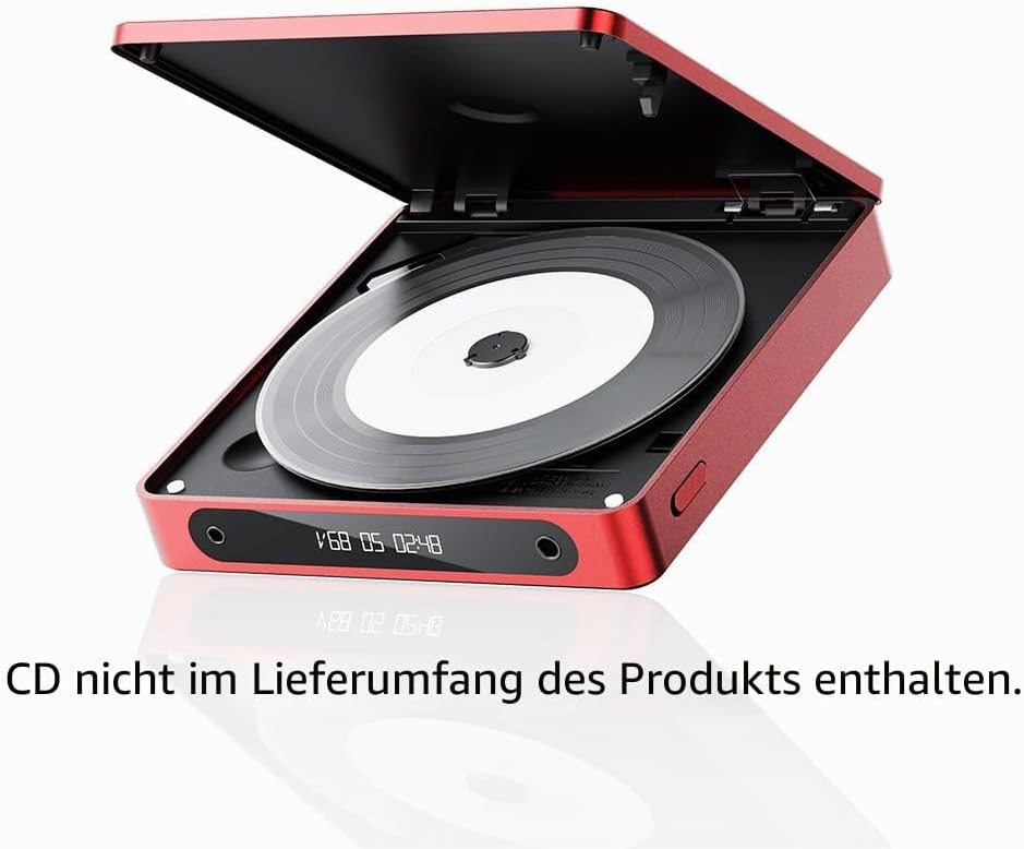 FiiO DM13 Tragbarer CD-Player mit Bluetooth (Rot), rot