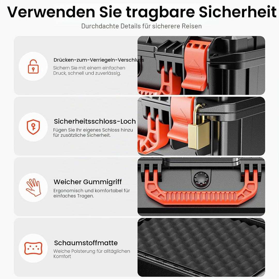Starlink Mini Tasche, wasserdichte Stossfeste Tragetasche mit Passgenauem Schaumstoff, Tragbare Aufb