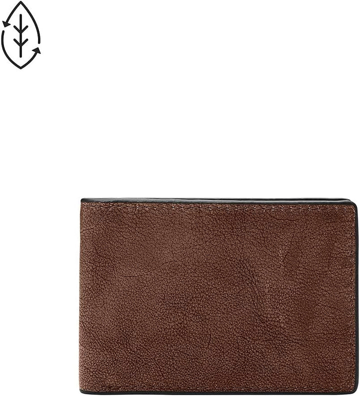 Fossil Herren Geldbörse Steven Leder Vordertasche 11,43 cm L x 1,27 cm B x 7,62 cm H Braun, Braun