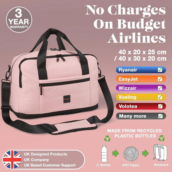 Cabin Max Handgepäck Rucksack Reiserucksack Ryanair Handgepäck 40x30x20 24L 24L-40x30x20cm Marshmall
