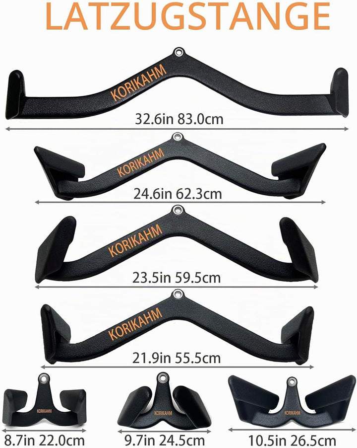 Ergonomic Design Lat Pull down Bar Grip Handle, Lat Pulldown Attachments, Strength Trainer for Athle