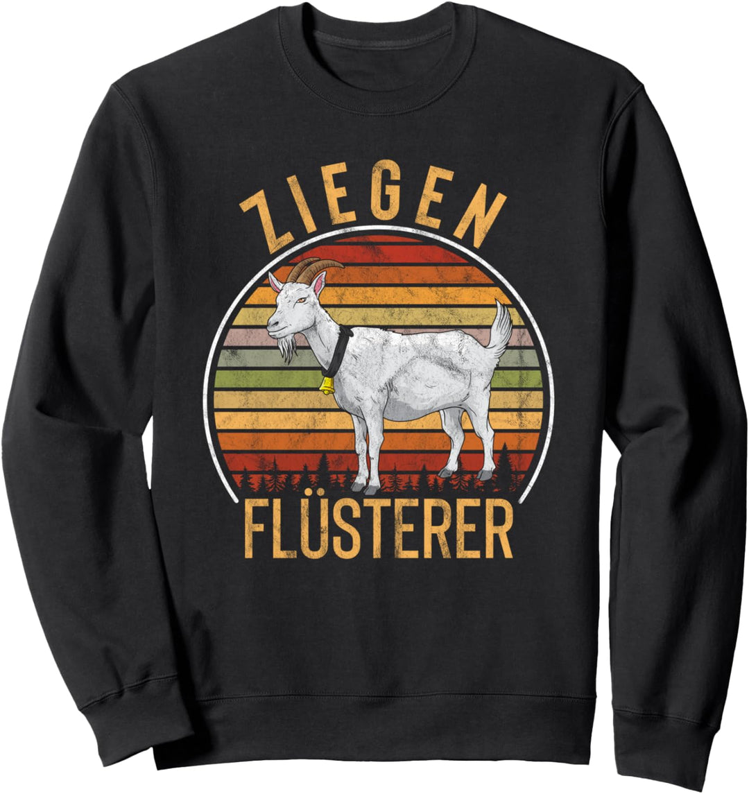 Vintage Ziegen Flüsterer Retro Landwirt Bauer Ziege Sweatshirt