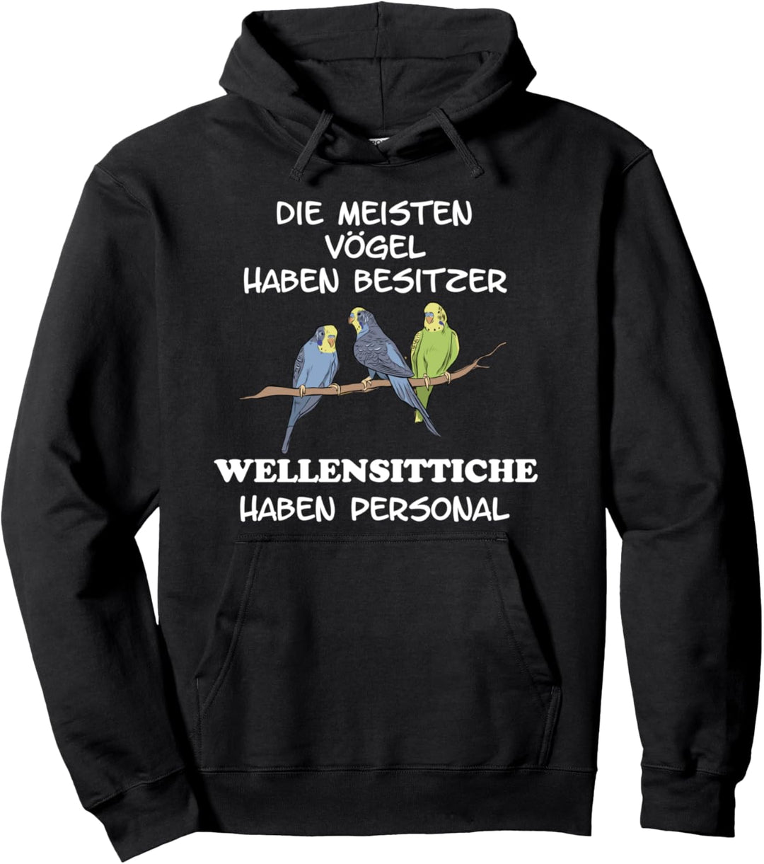 Wellensittiche Sittich Vogel Nymphensittich Pullover Hoodie
