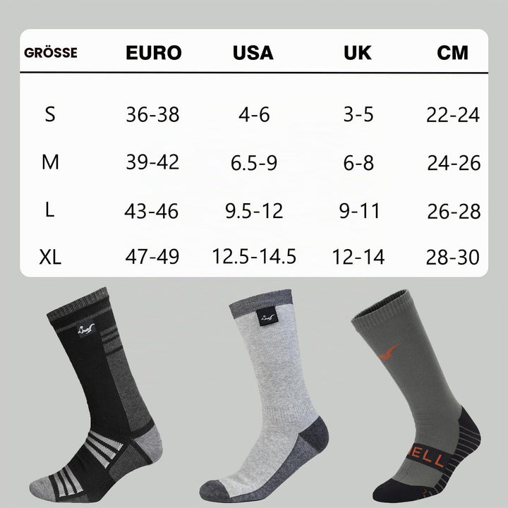 OTTERSHELL Wasserdichte Socken Damen und Herrn. Geeignet für Outdoor-Aktivitäten wie Golf, Radfahren