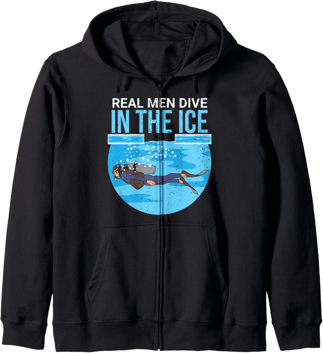 Eistauchen Extremsport Geschenke lustiger Spruch Eis Taucher Kapuzenjacke