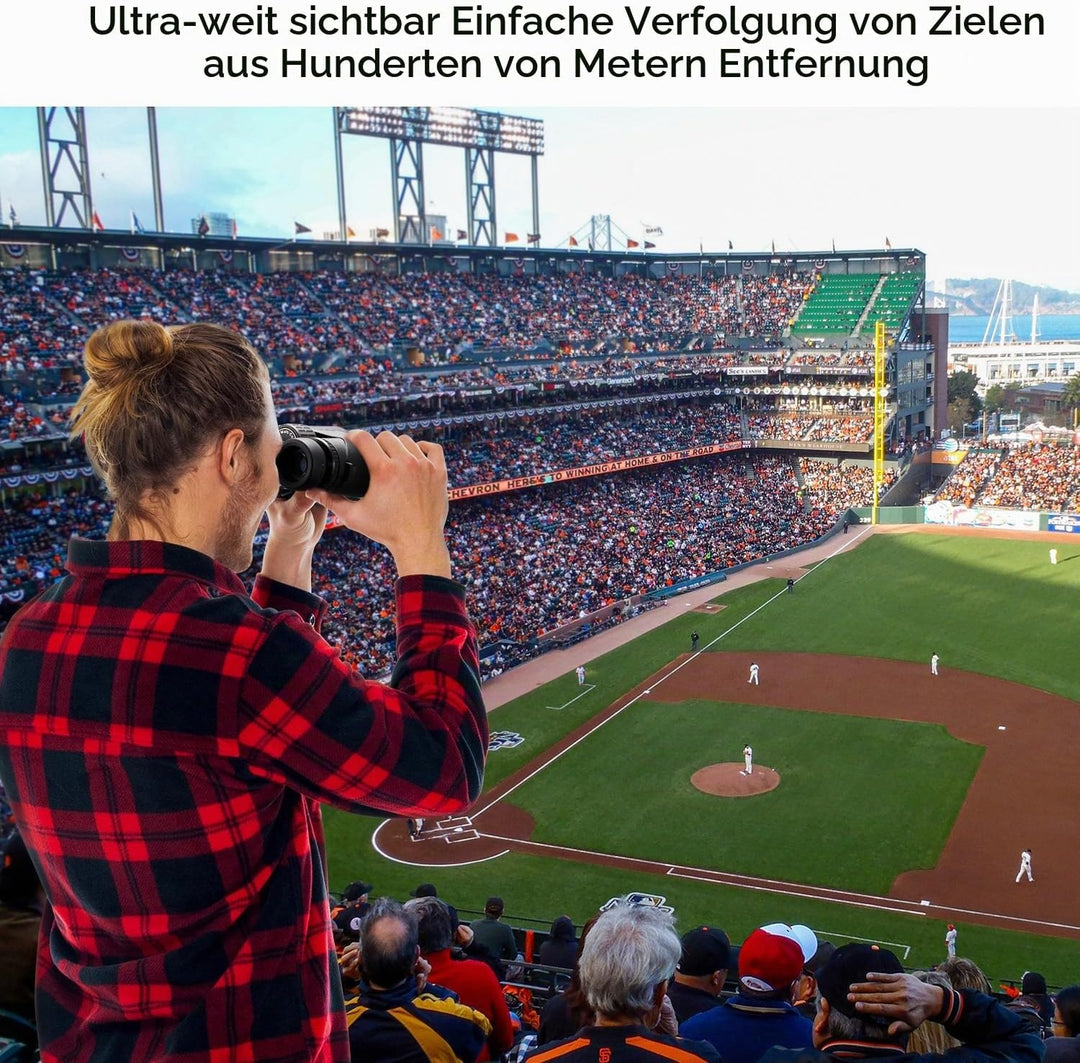 K&amp;F Concept Fernglas Erwachsene 10 * 42 HD Ferngläser Schwarz BAK4 mit Stativumbauhalterung für Voge