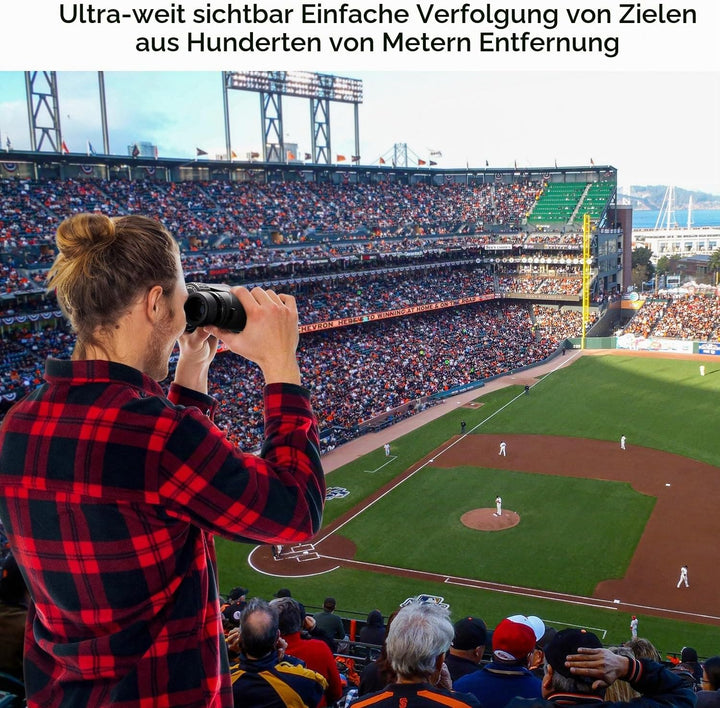 K&amp;F Concept Fernglas Erwachsene 10 * 42 HD Ferngläser Schwarz BAK4 mit Stativumbauhalterung für Voge