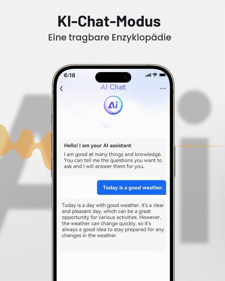 ANSTEN AI ÜBersetzer KopfhöRer, Echtzeit Translation Earbuds für Reisen Lernen, Bluetooth ÜBersetzun