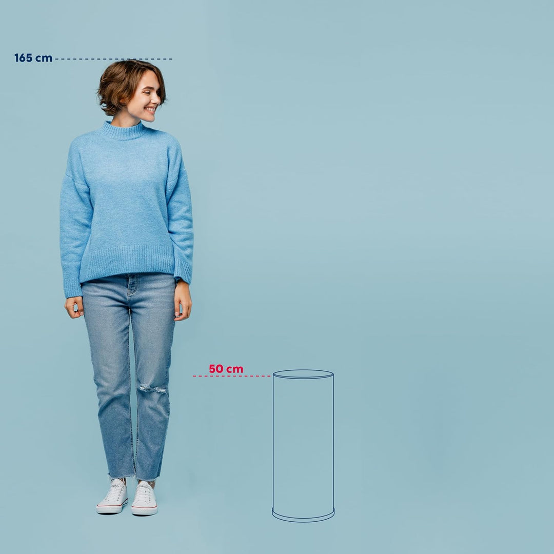 kela 421364 Schirmständer, Höhe: 50 cm, Edelstahl matt, Graphito, Schwarz, Schwarz