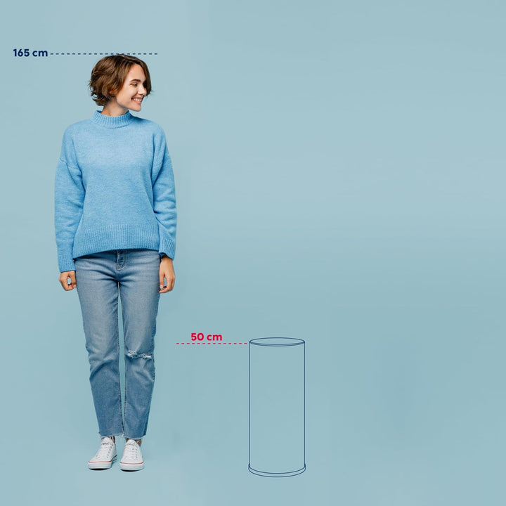 kela 421364 Schirmständer, Höhe: 50 cm, Edelstahl matt, Graphito, Schwarz, Schwarz