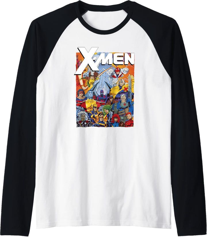 Marvel X-Men Classic Vintage Team Nineties Raglan