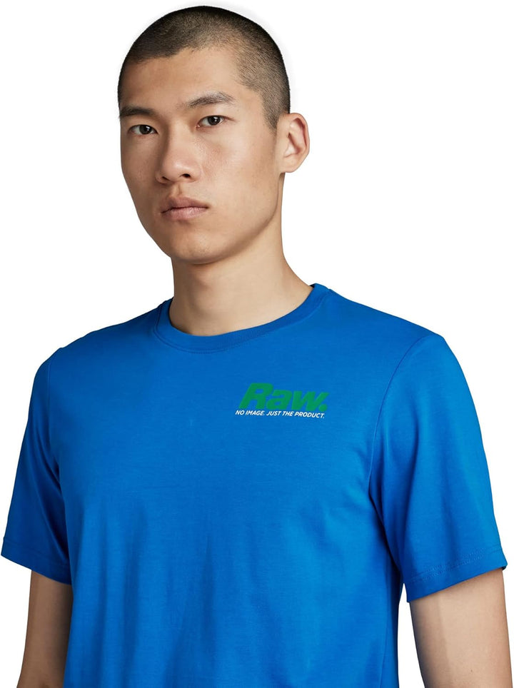 G-STAR RAW Men's Photographer gr Slim T-Shirt S Blau (Lapis Blue D22804-336-d610), S Blau (Lapis Blu