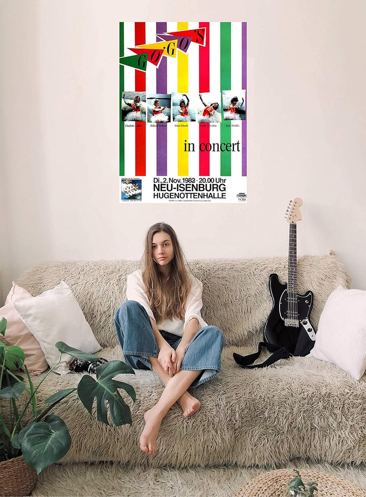 The Gogo's - Vacation, Neu-Isenburg & Frankfurt 1982 » Konzertplakat/Premium Poster | Live Konzert V