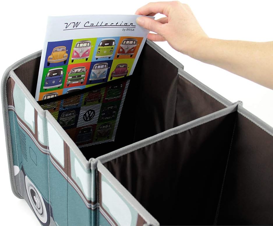 BRISA VW Collection - Volkswagen Falt-Aufbewahrungs-Spielzeug-Kofferraum-Box-Tasche-für-Einkäufe in