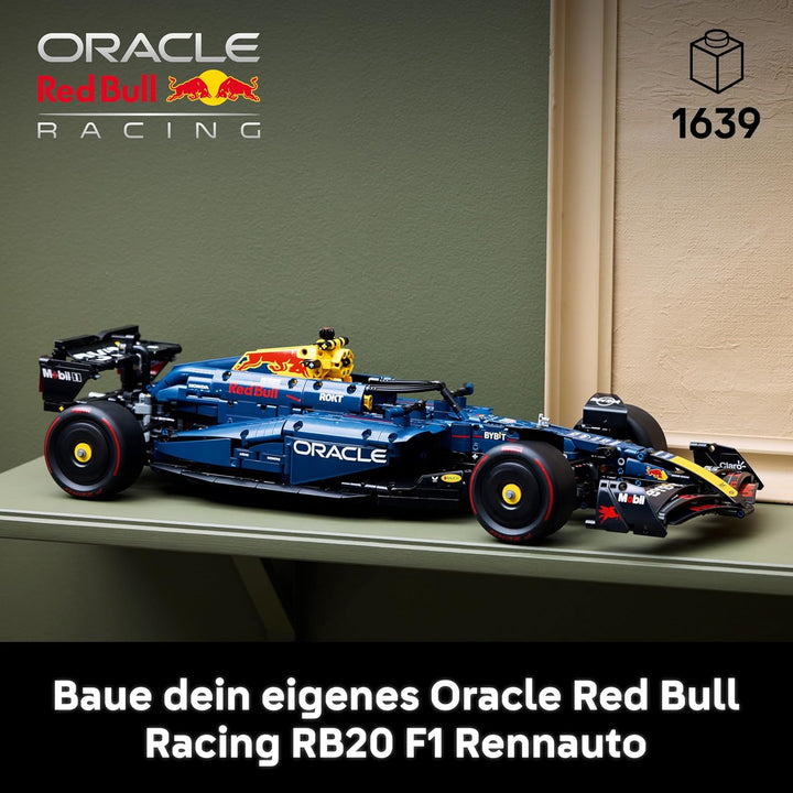 LEGO Technic Oracle Red Bull Racing RB20 F1 Rennauto Modell - Formel 1 Bauset zum Sammeln - V6-Motor