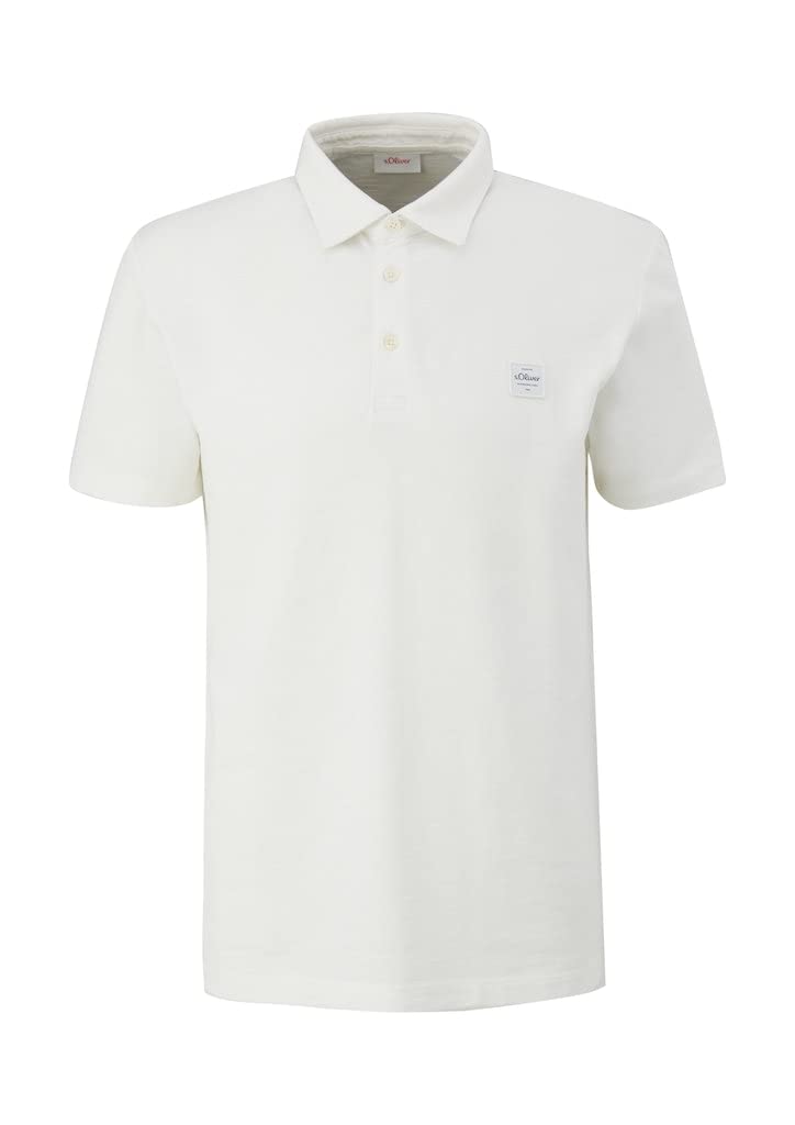 s.Oliver Herren Poloshirt, Kurzarm M Weiss, M Weiß